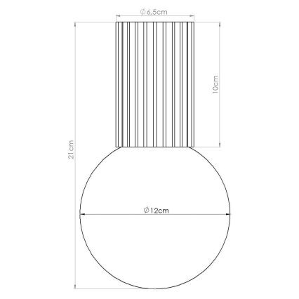 Badrum takbelysning HALO 1xG9/8W/230V diameter 12 cm IP44 brun
