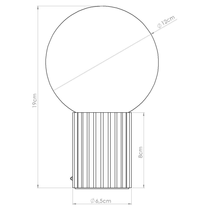 Bordslampa HALO 1xG9/8W/230V diameter 12 cm brun