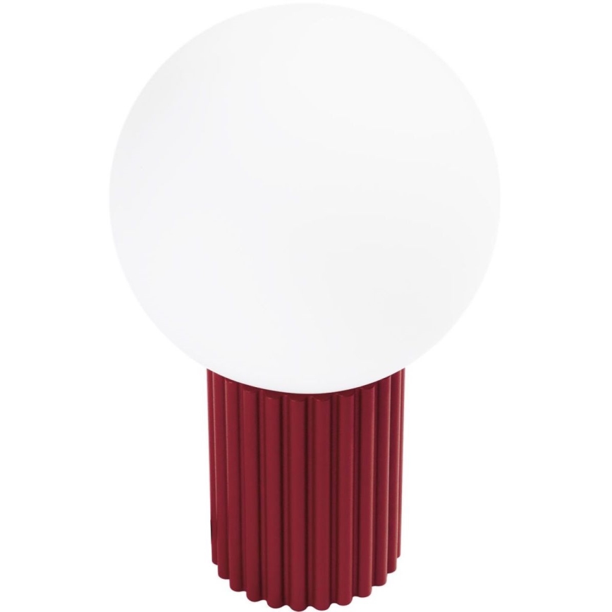 Bordslampa HALO 1xG9/8W/230V diameter 12 cm röd