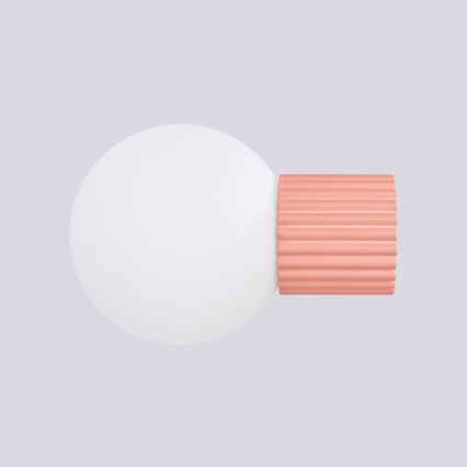 Vägglampa för badrum HALO 1xG9/8W/230V diameter 12 cm IP44 rosa