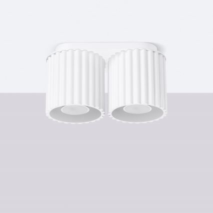 Spotlampa AURA 2xGU10/10W/230V vit