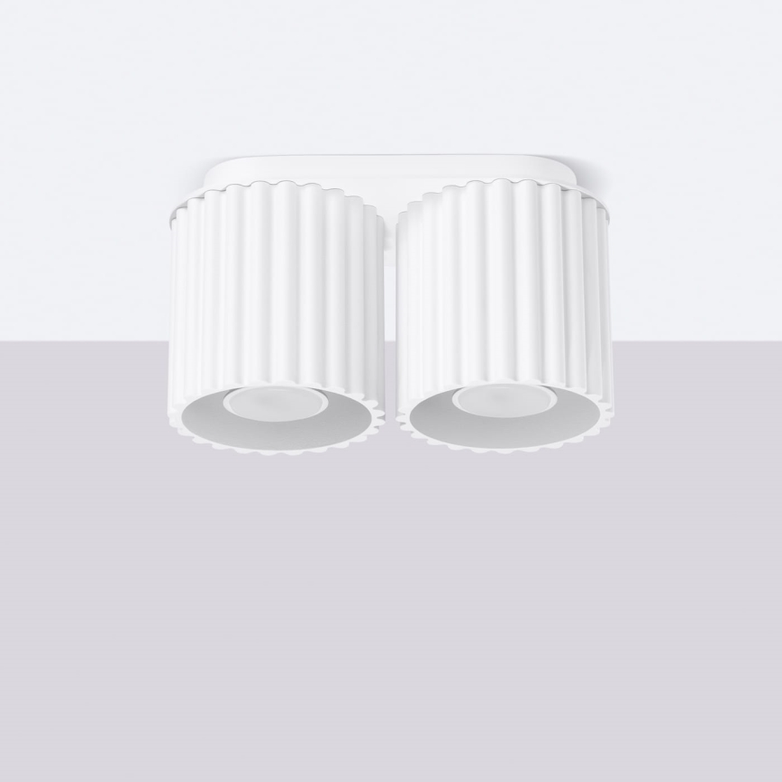 Spotlampa AURA 2xGU10/10W/230V vit