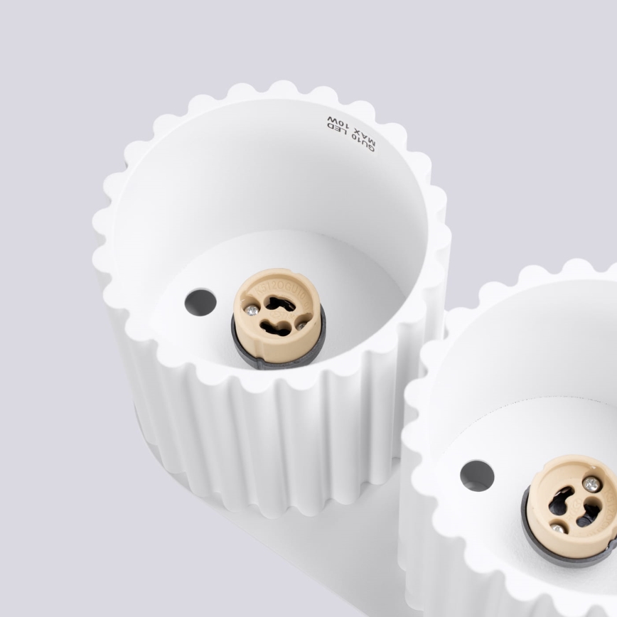 Spotlampa AURA 2xGU10/10W/230V vit