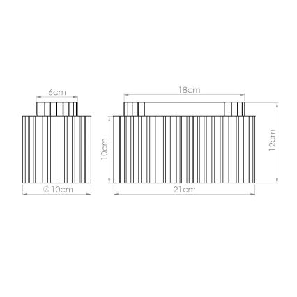 Spotlampa AURA 2xGU10/10W/230V vit