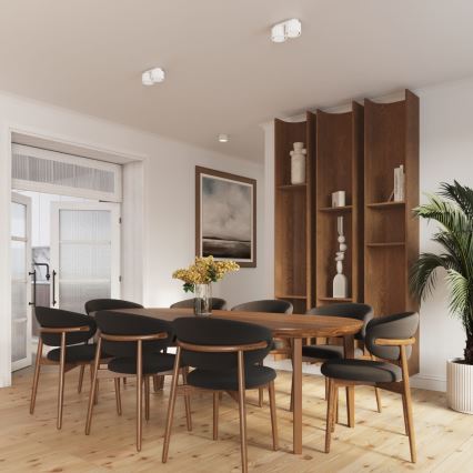 Spotlampa AURA 2xGX53/10W/230V vit