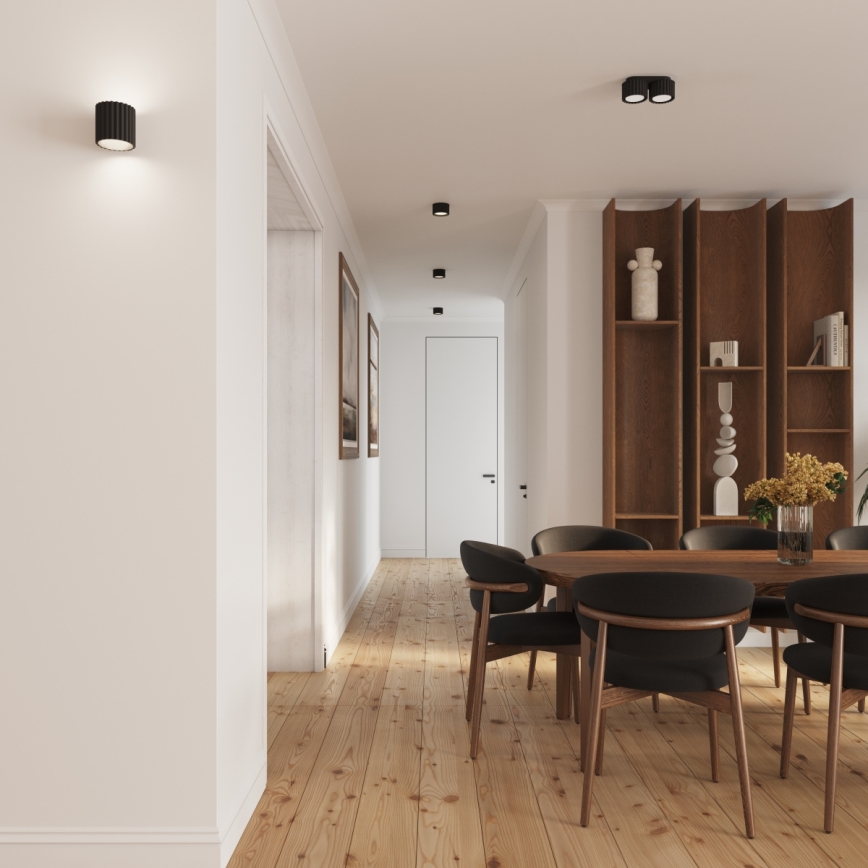 Spotlampa AURA 2xGX53/10W/230V svart