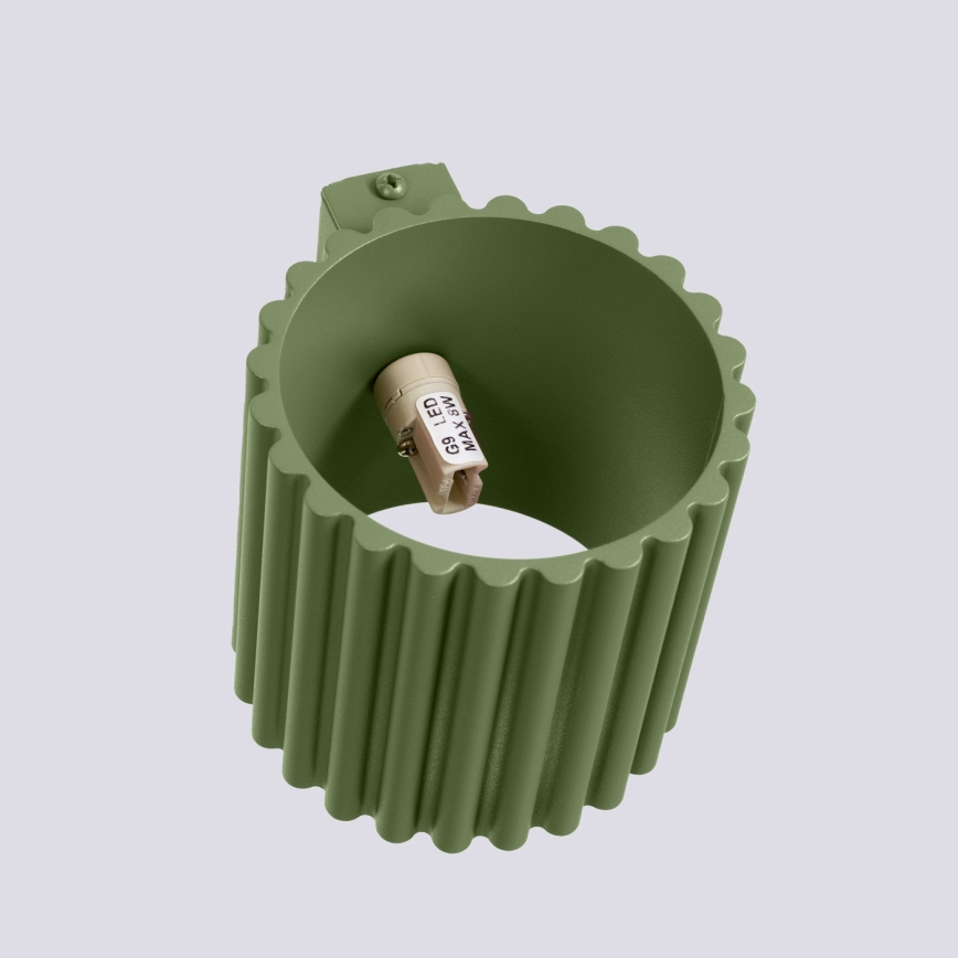 Vägglampa AURA 1xG9/10W/230V grön