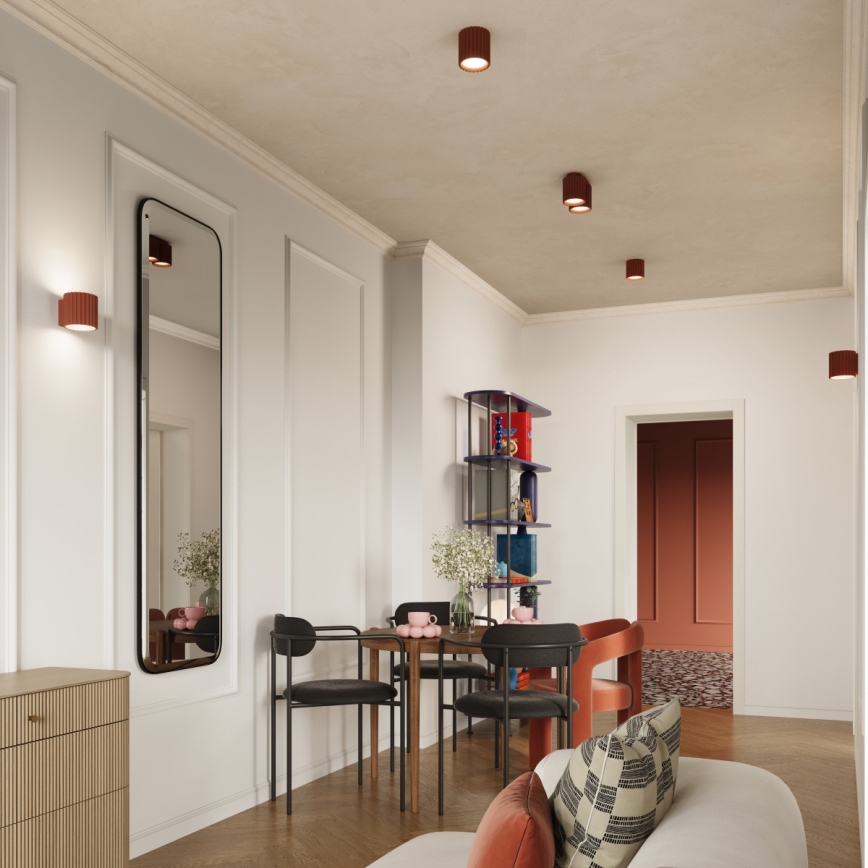 Spotlampa AURA 2xGU10/10W/230V, orange