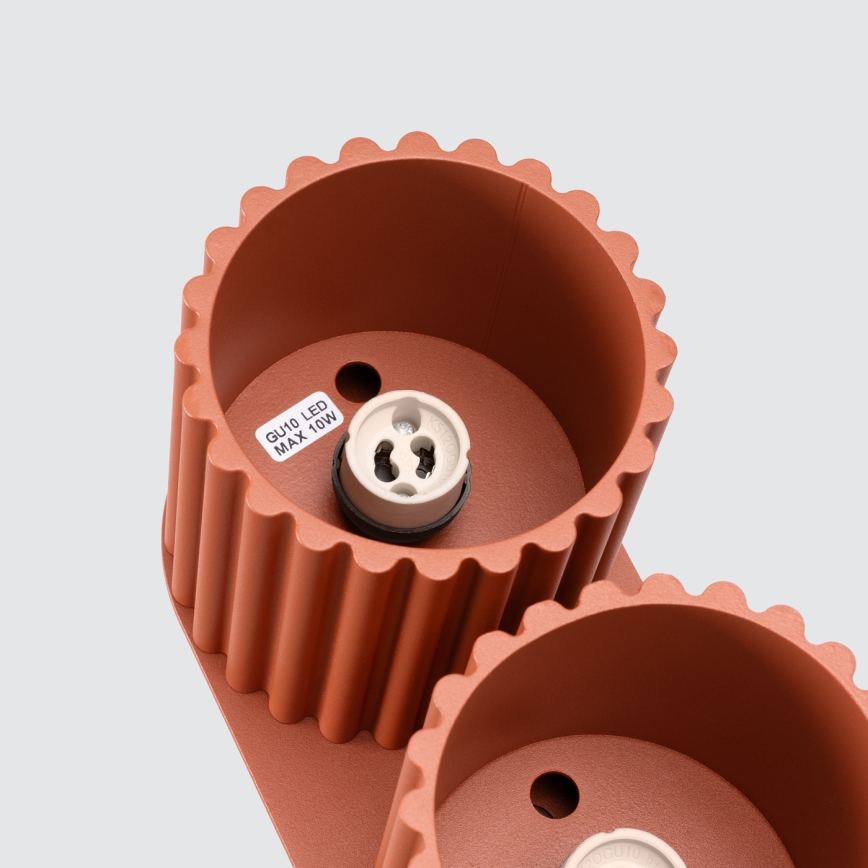 Spotlampa AURA 2xGU10/10W/230V, orange