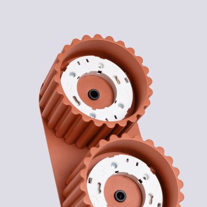 Spotlampa AURA 2xGX53/10W/230V orange