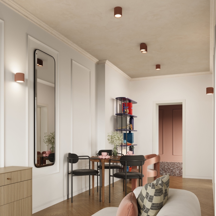 Spottlampa AURA 2xGU10/10W/230V brun