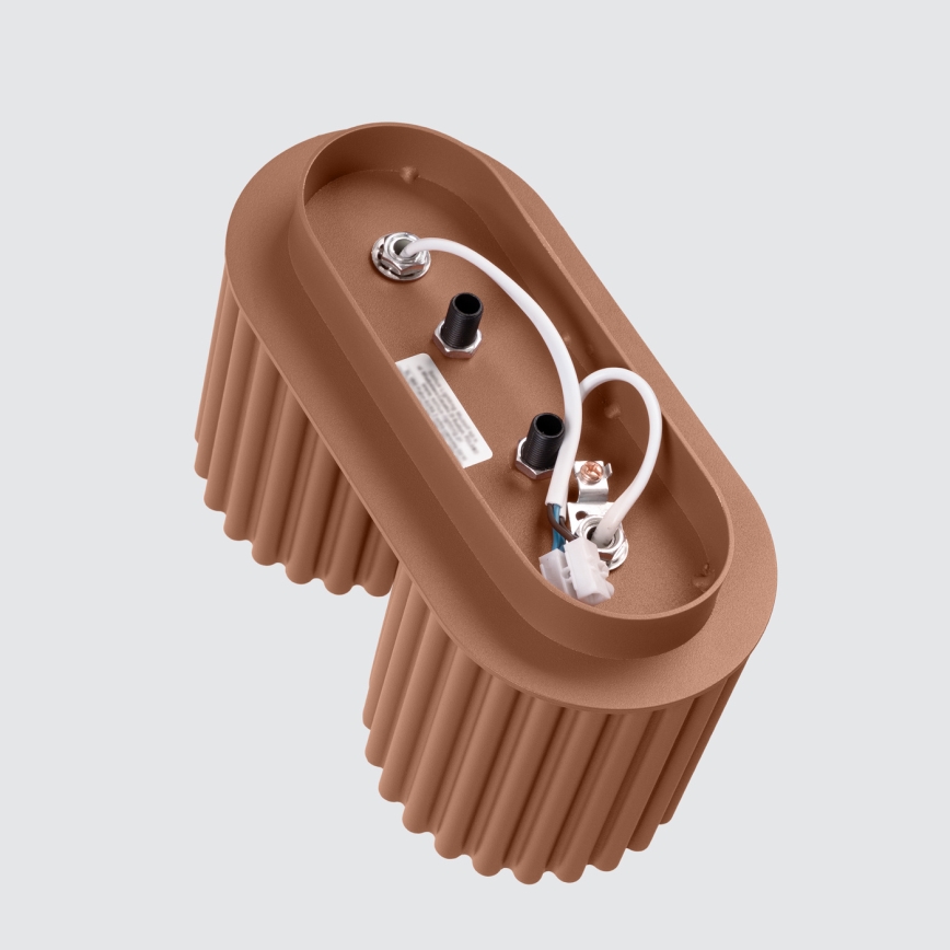 Spottlampa AURA 2xGU10/10W/230V brun