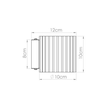 Vägglampa AURA 1xG9/10W/230V brun