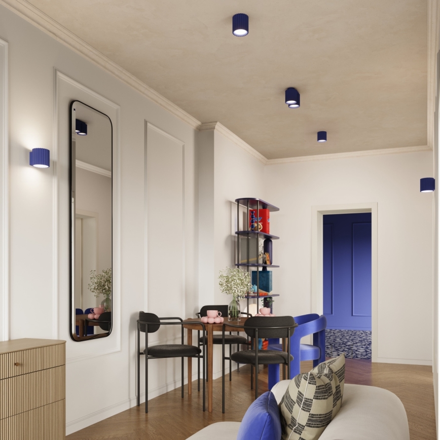 Vägglampa AURA 1xG9/10W/230V blå