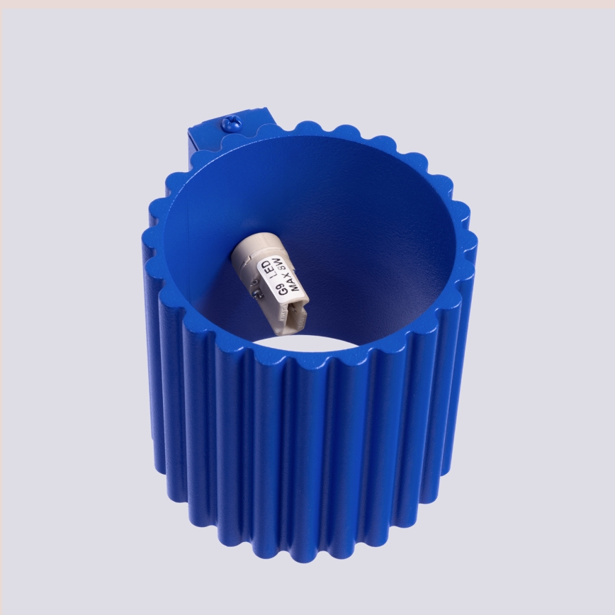 Vägglampa AURA 1xG9/10W/230V blå