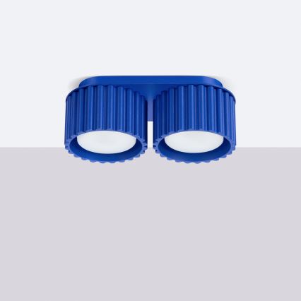 Spotlampa AURA 2xGX53/10W/230V blå