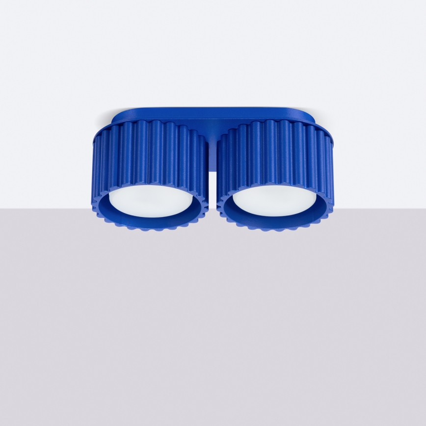 Spotlampa AURA 2xGX53/10W/230V blå