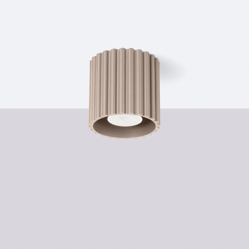 Spotarmatur AURA 1xGU10/10W/230V 10 cm taupe