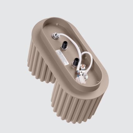 AURA spotarmatur 2x GU10/10W/230V taupe