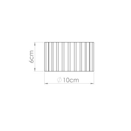 Spotlampa AURA 1xGX53/10W/230V 6 cm taupe