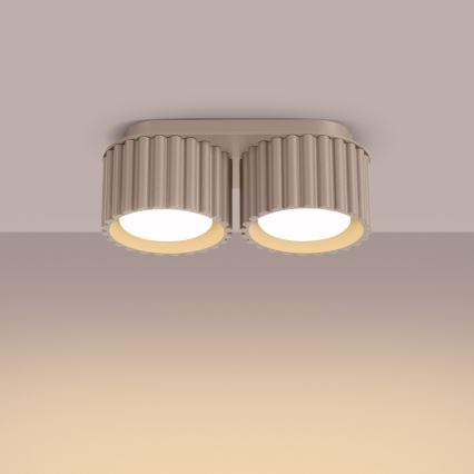 Takspot AURA 2xGX53/10W/230V taupe