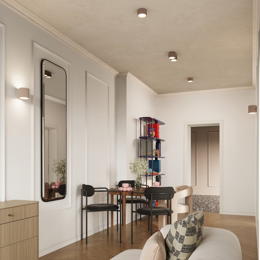 Takspot AURA 2xGX53/10W/230V taupe