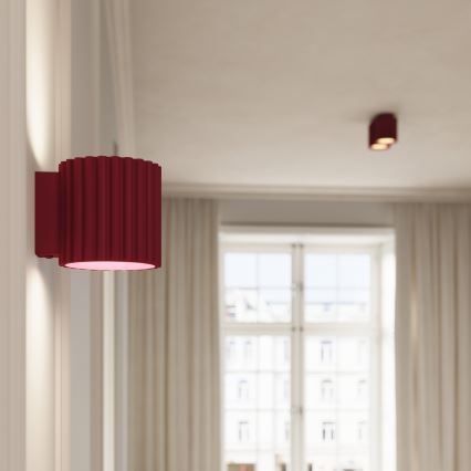 Spotlampa AURA 2xGU10/10W/230V röd