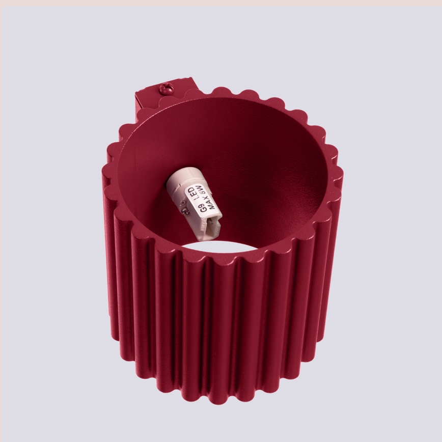 Vägglampa AURA 1xG9/10W/230V röd