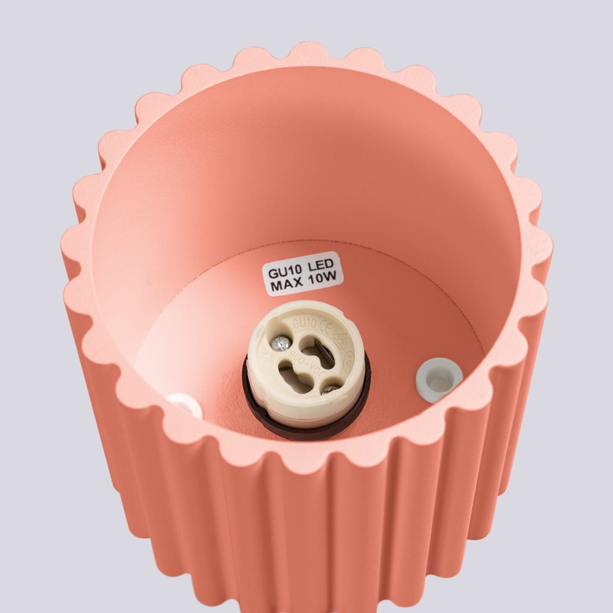 Spotarmatur AURA 1xGU10/10W/230V 10 cm rosa