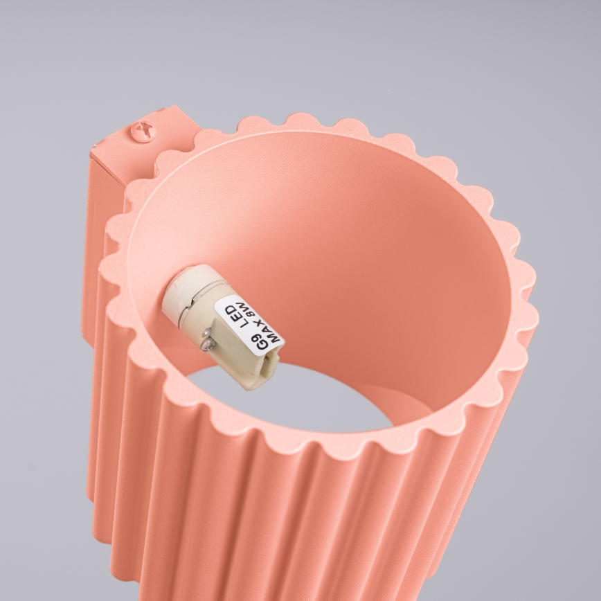 Vägglampa AURA 1xG9/10W/230V rosa