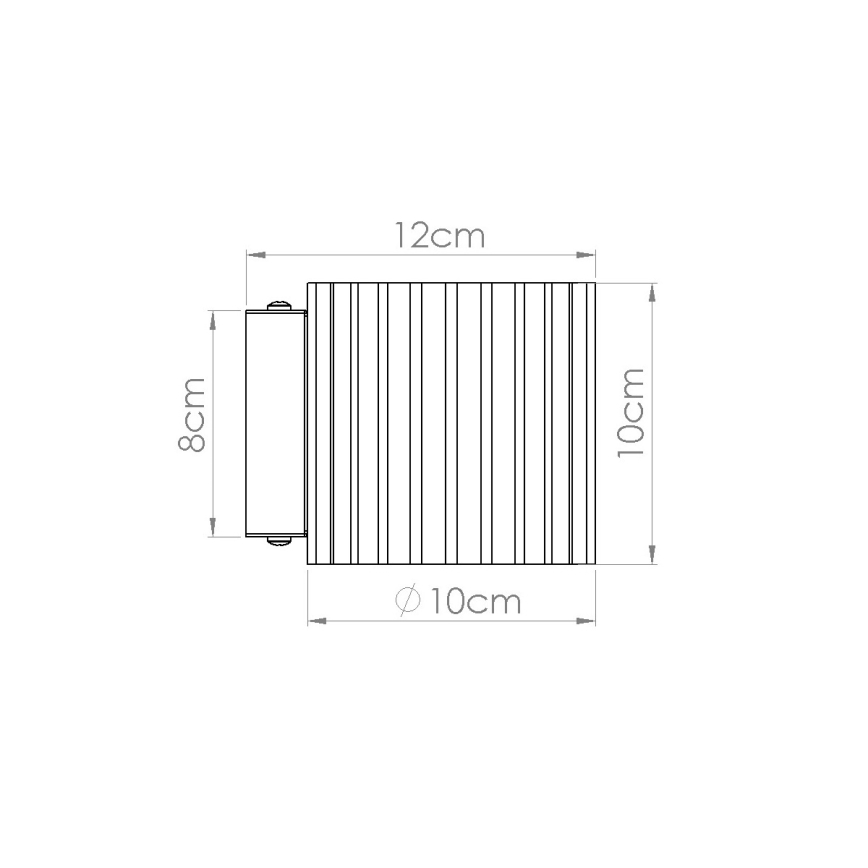 Vägglampa AURA 1xG9/10W/230V rosa