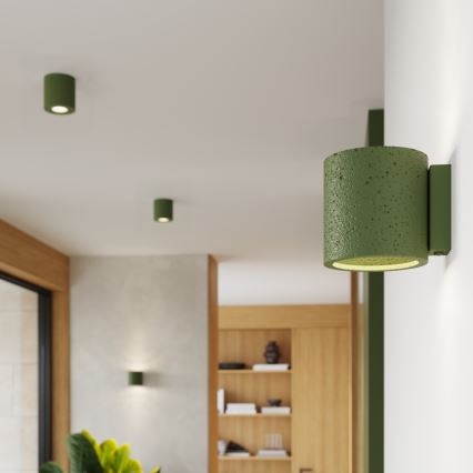 Väggspotlampa ORBIS 1xG9/8W/230V betong/grön