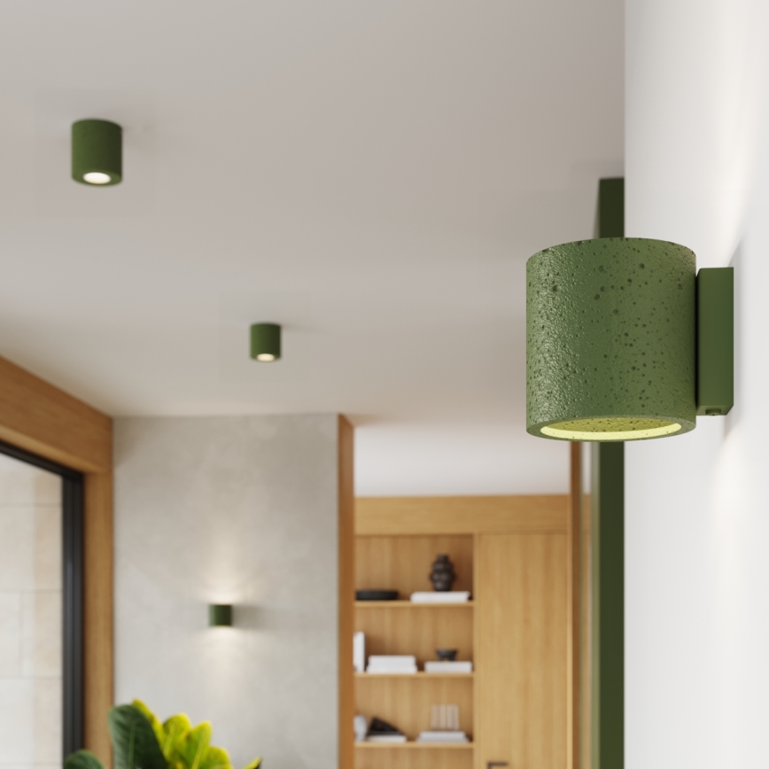 Väggspotlampa ORBIS 1xG9/8W/230V betong/grön
