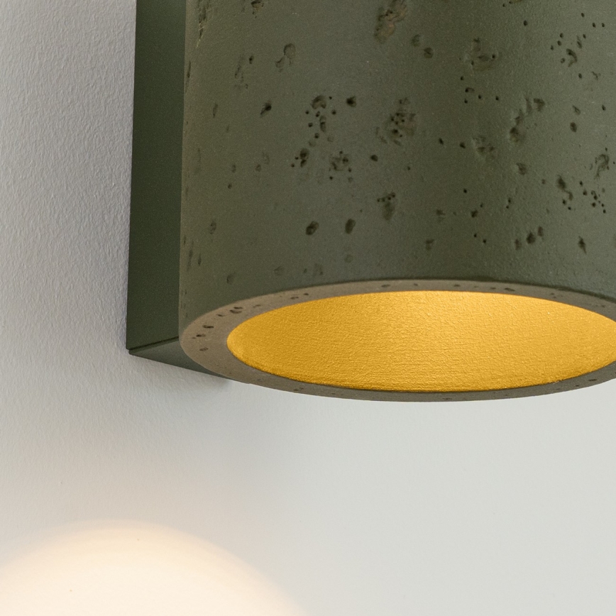 Väggspotlampa ORBIS 1xG9/8W/230V betong/grön