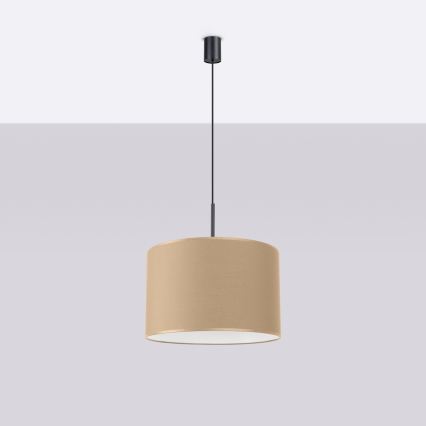 Pendellampa med kabel NEVIA 1xE27/15W/230V Ø 40 cm taupe
