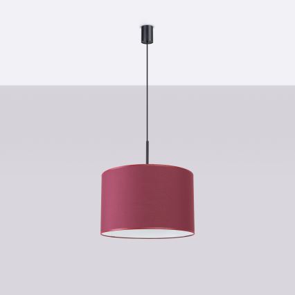 Pendellampa NEVIA med sladd 1xE27/15W/230V Ø 40 cm röd