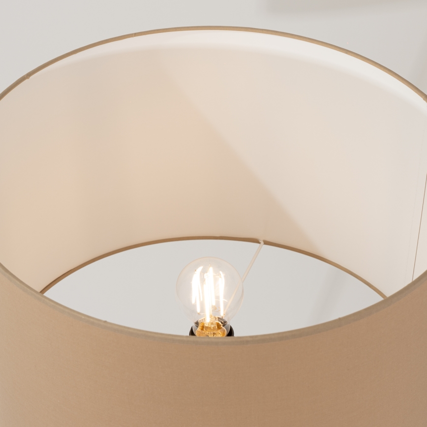 Golvlampa NEVIA 1xE27/15W/230V taupe