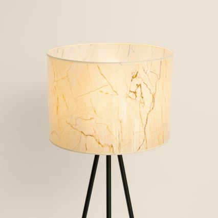 Golvlampa NEVIA 1xE27/15W/230V beige/marmordekor