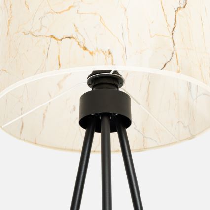 Golvlampa NEVIA 1xE27/15W/230V beige/marmordekor