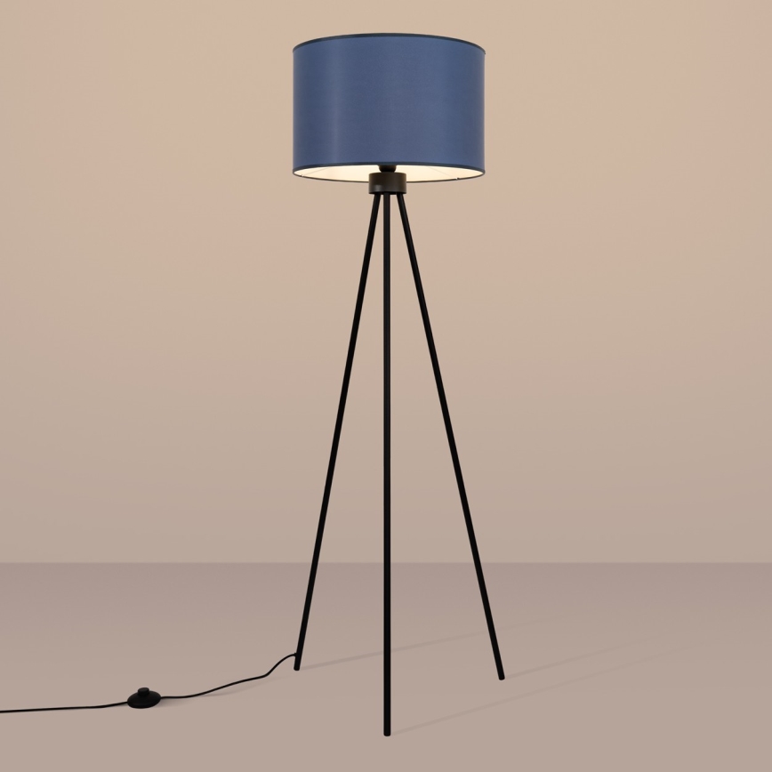 Golvlampa NEVIA 1xE27/15W/230V blå