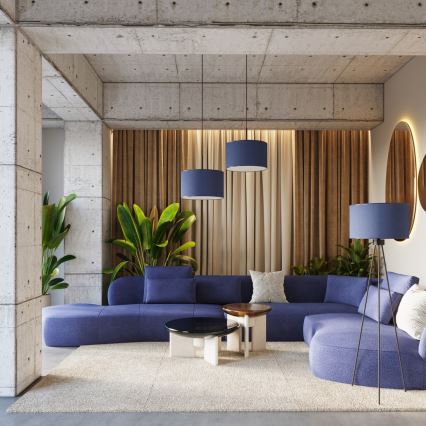 Golvlampa NEVIA 1xE27/15W/230V blå