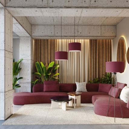 Golvlampa NEVIA 1xE27/15W/230V röd