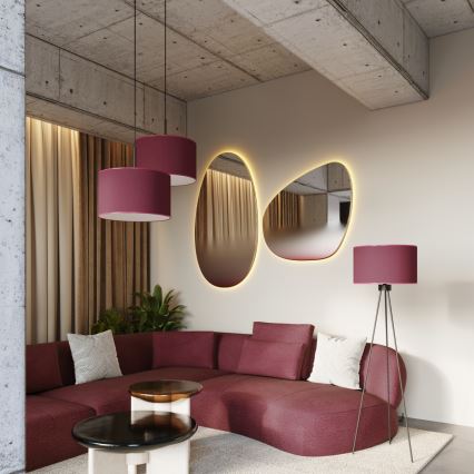 Golvlampa NEVIA 1xE27/15W/230V röd