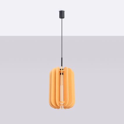 Pendellampa på kabel MULA 1xE27/15W/230V diam. 27 cm gul