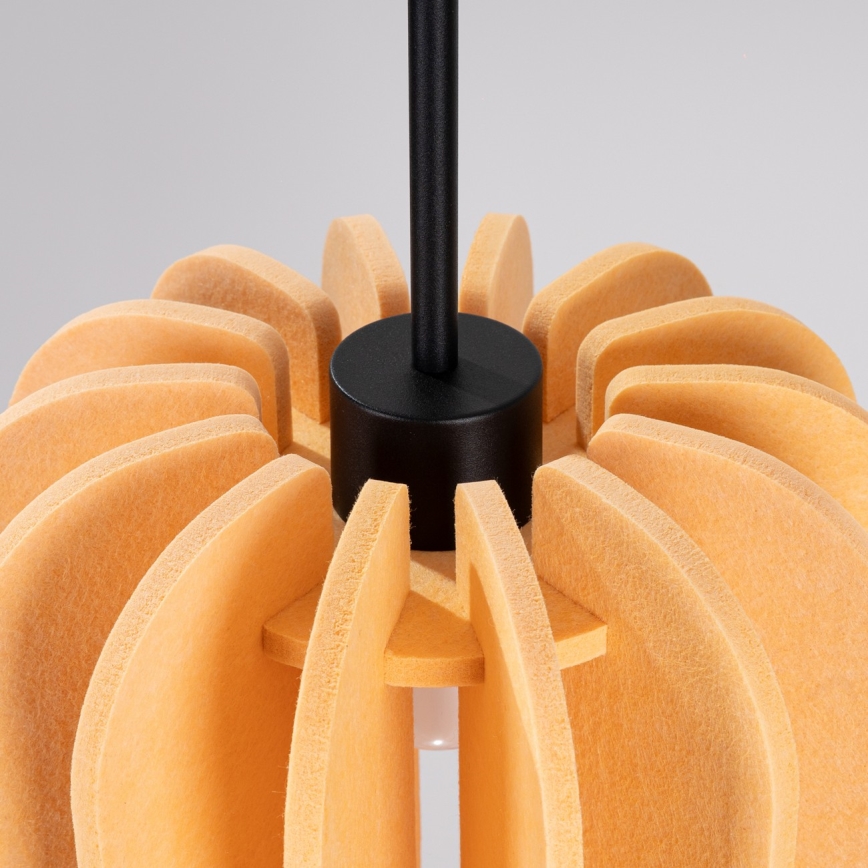 Pendellampa på kabel MULA 1xE27/15W/230V diam. 27 cm gul