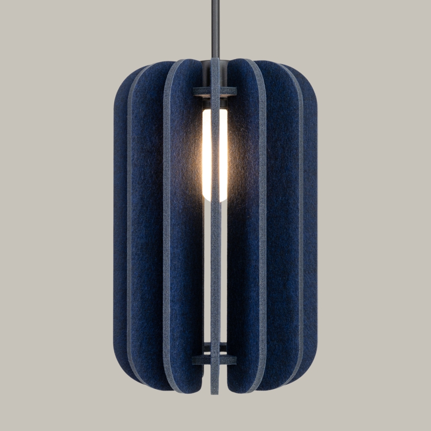 Takpendel med sladd MULA 1xE27/15W/230V Ø 27 cm blå