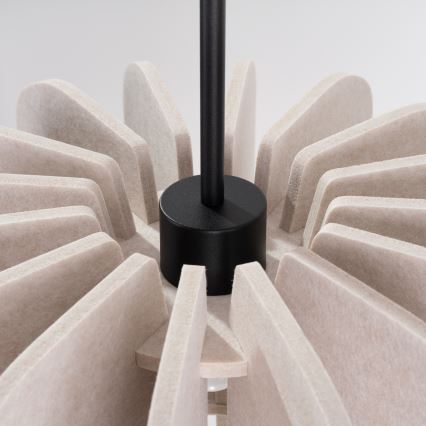 Hänglampa på kabel MULA 1xE27/15W/230V Ø 45 cm krämfärgad