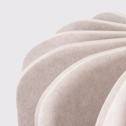 Hänglampa på kabel MULA 1xE27/15W/230V Ø 45 cm krämfärgad