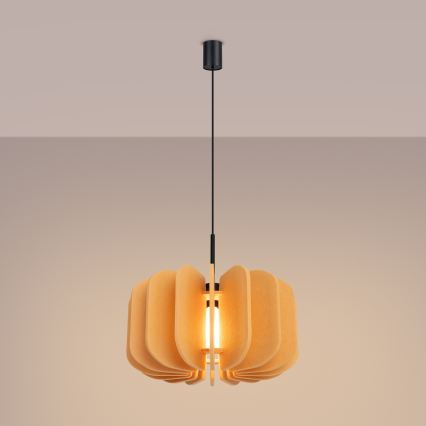 Hänglampa med sladd MULA 1xE27/15W/230V Ø 45 cm gul