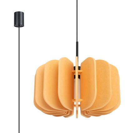 Hänglampa med sladd MULA 1xE27/15W/230V Ø 45 cm gul
